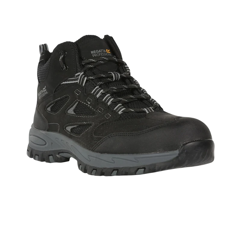 Regatta Professional Mens Mudstone Hiker Safety Boots, Black, 8 UK