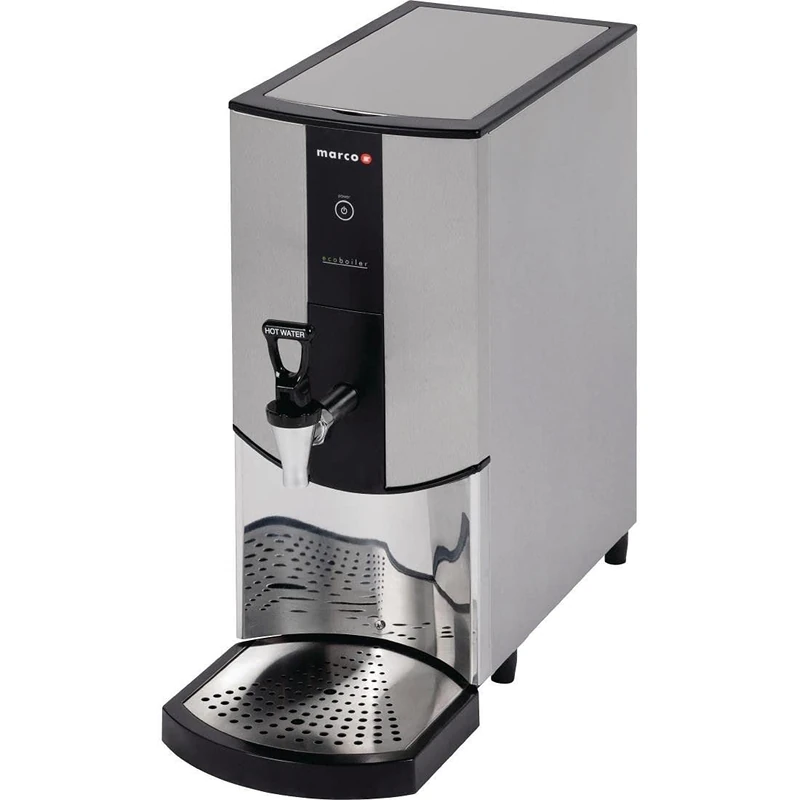 Marco T5 Water Boiler Ecoboiler in Stainless Steel & Plastic - Space-Saving Design, Silver