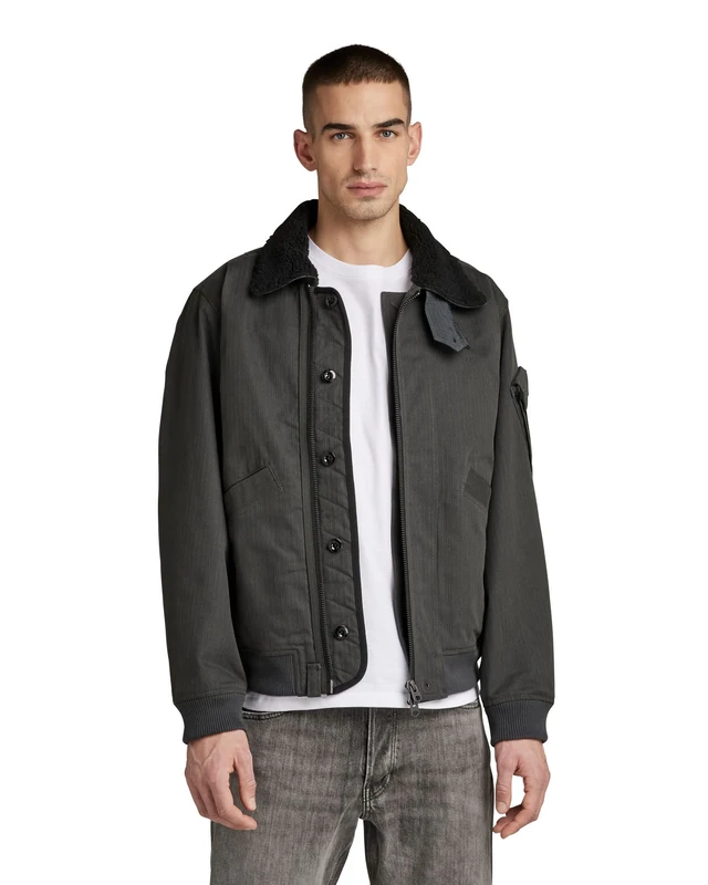 G-Star Men's Flight Bomber Jacket, Grey (cloack D20518-C893-5812), L