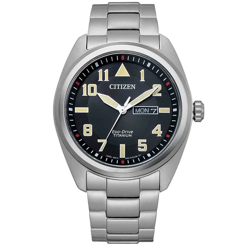 Citizen BM8560-88E Men's Solar Titanium Watch - 41mm Black Dial, 10 Bar