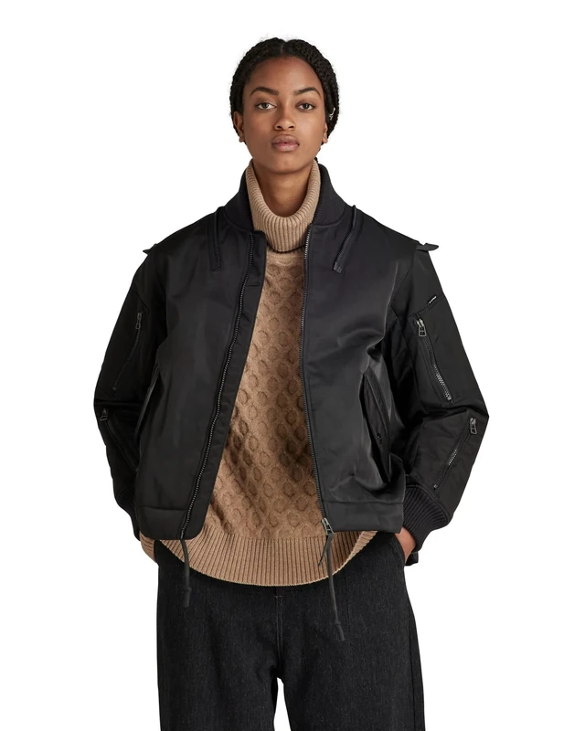 G-Star Women's Multi Pocket Bomber, Black (dk black D20569-C899-6484), S