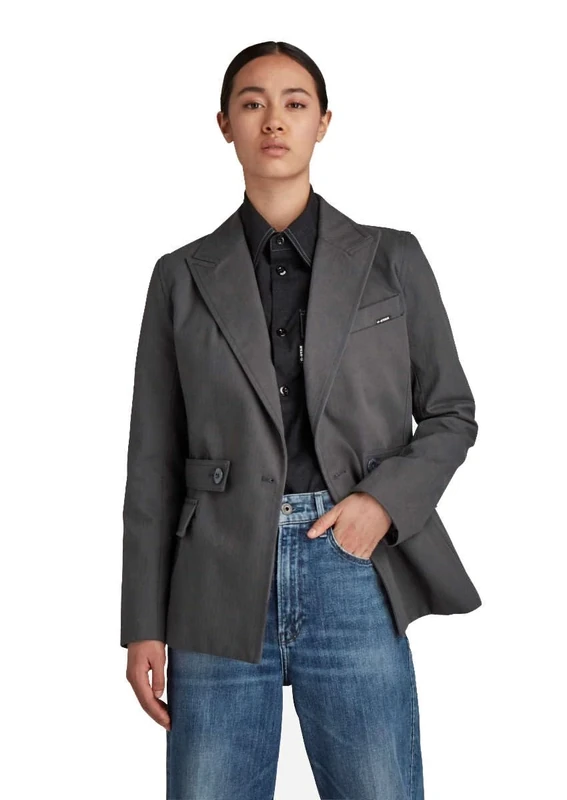 G-Star Women's Slim Double Breasted Blazer, Grey (cloack D20947-C893-5812), XXS