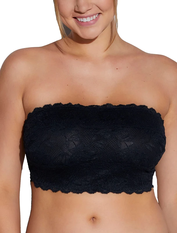 Cosabella Women's Say Never Curvy Flirtie Bandeau Bra, Black, M
