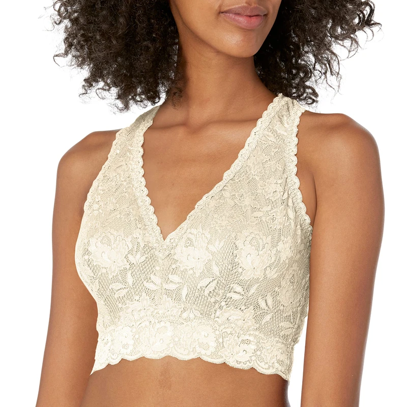 Cosabella Women's Say Never Curvy Racie Racerback Bralette, Canvas, L