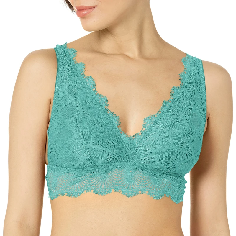 Cosabella Women's Allure Plunge Bralette, Blu Capri, S