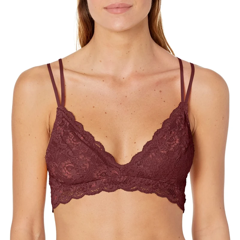 Cosabella Women's Never Say Never Strappy Bralette, Vino, M