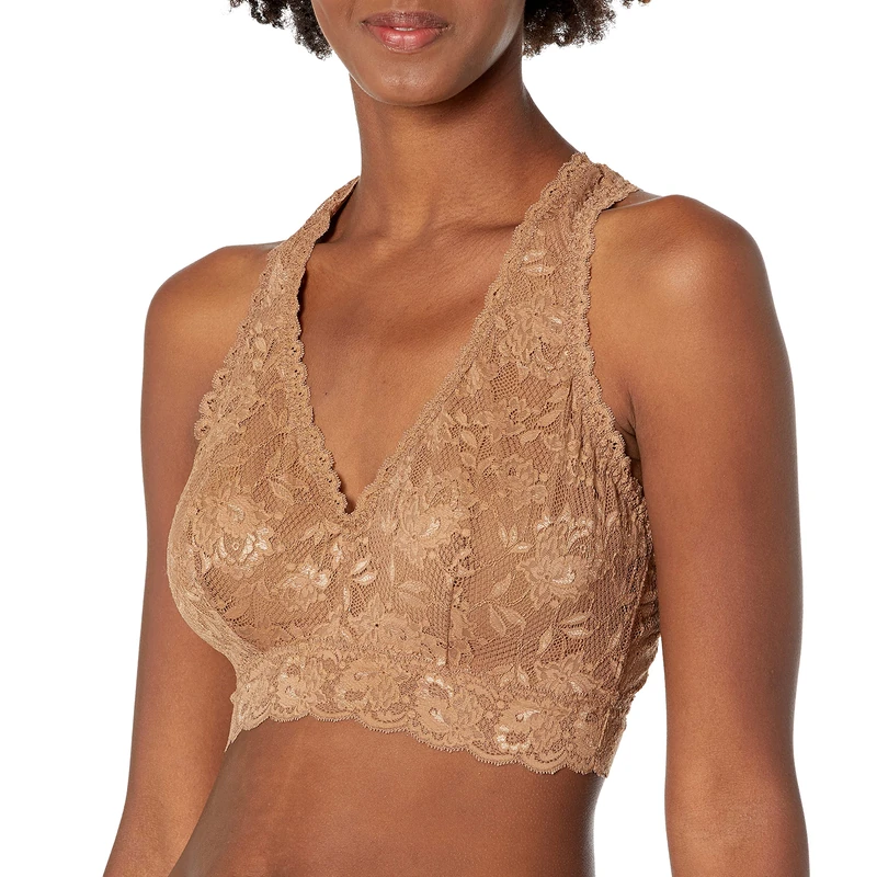 Cosabella Women's Say Never Curvy Racie Racerback Bralette Plunge Bra, Quattro, L