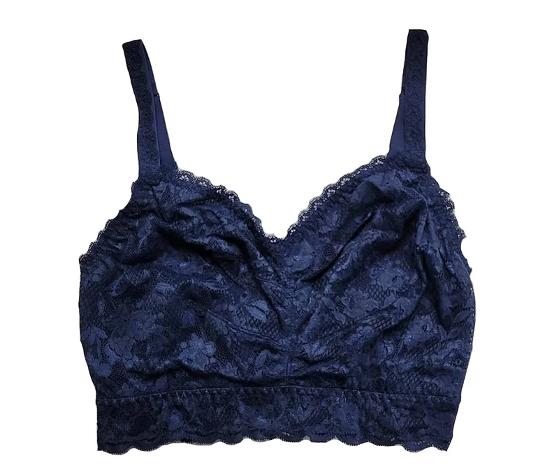 Cosabella Women's Say Never Ultra Curvy Sweetie Bralette Bra, Navy Blue, S