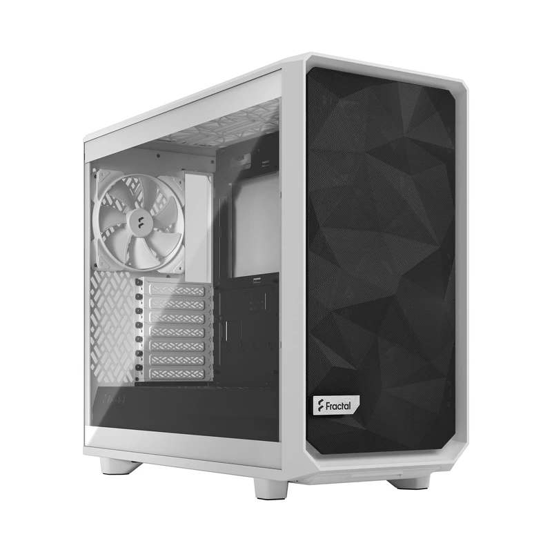 Fractal Design Meshify 2 Lite White Tempered Glass - ATX Mid Tower Computer Case