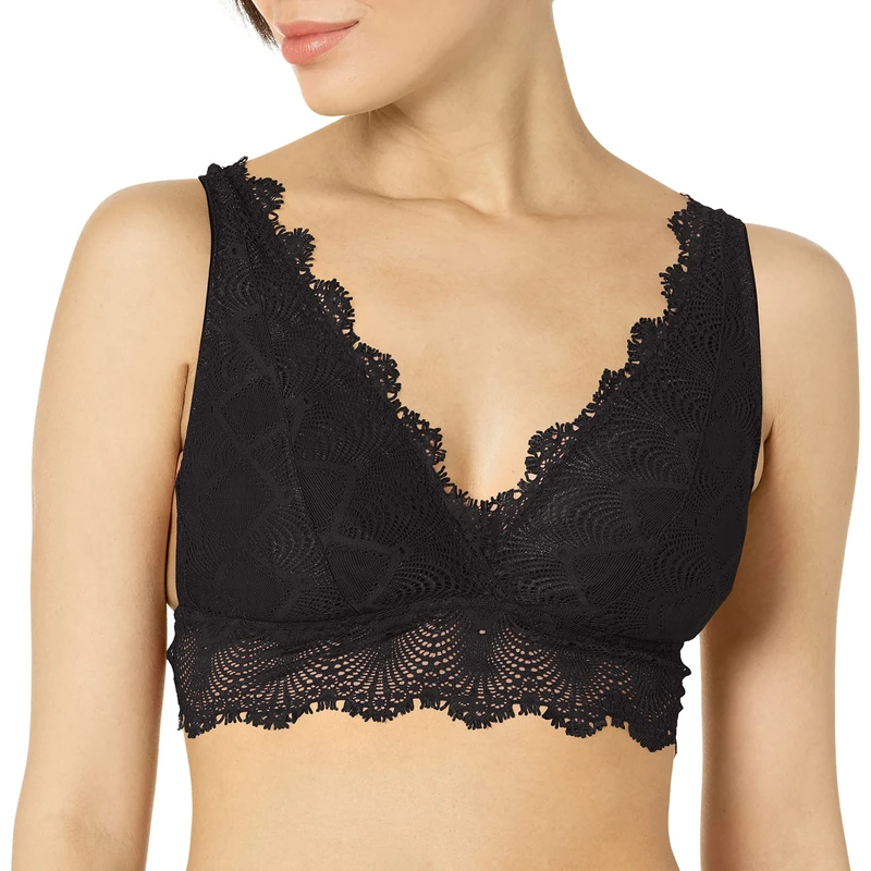 Cosabella Women's Allure Plunge Bralette, Black, S