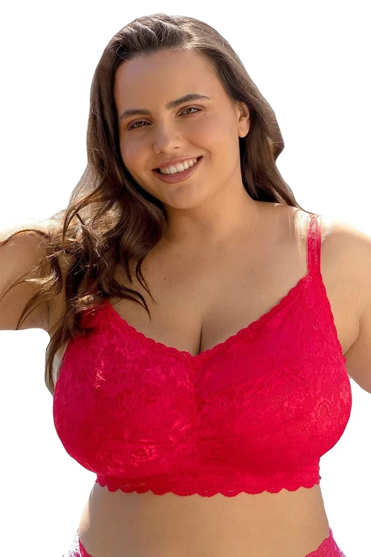 Cosabella Women's Say Never Ultra Curvy Sweetie Bralette Bra, Mystic Red, S