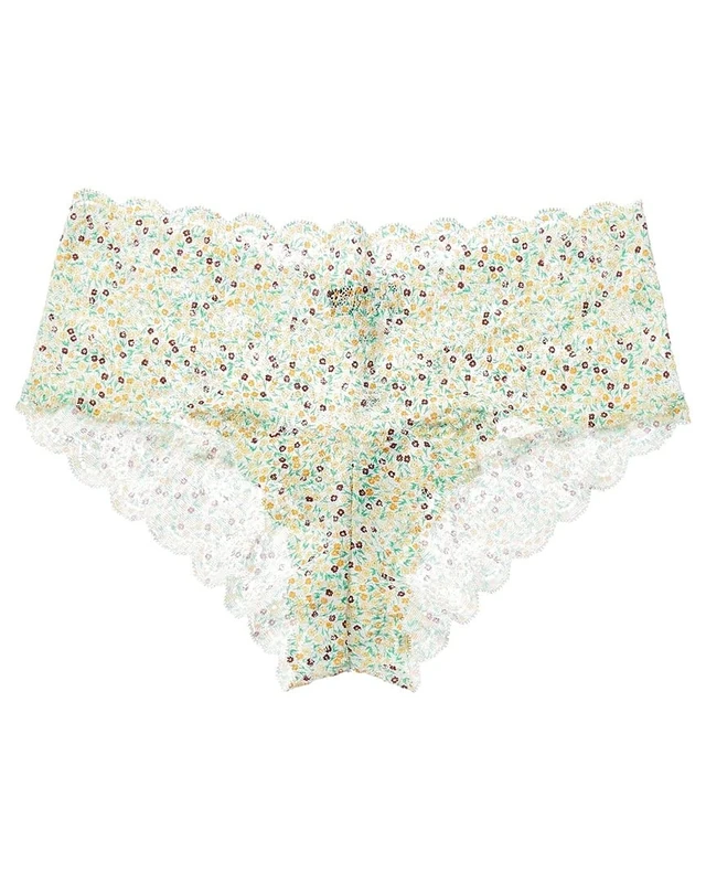 Cosabella Women's Say Never Printed Hottie Hotpant, Floral Vino, L-x-L
