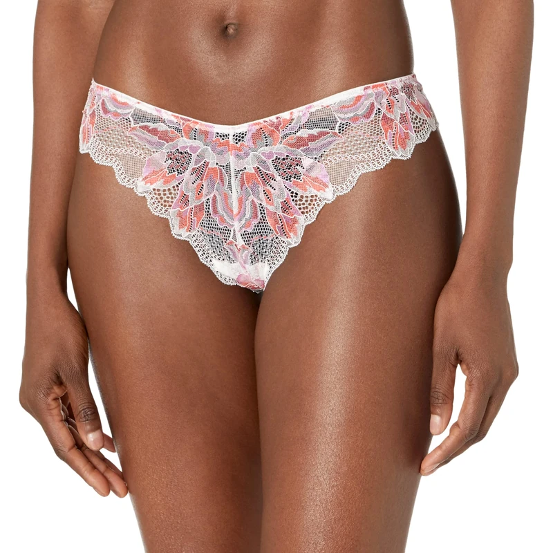 Cosabella Women's Paradise Thong, Rossa/White, S-M
