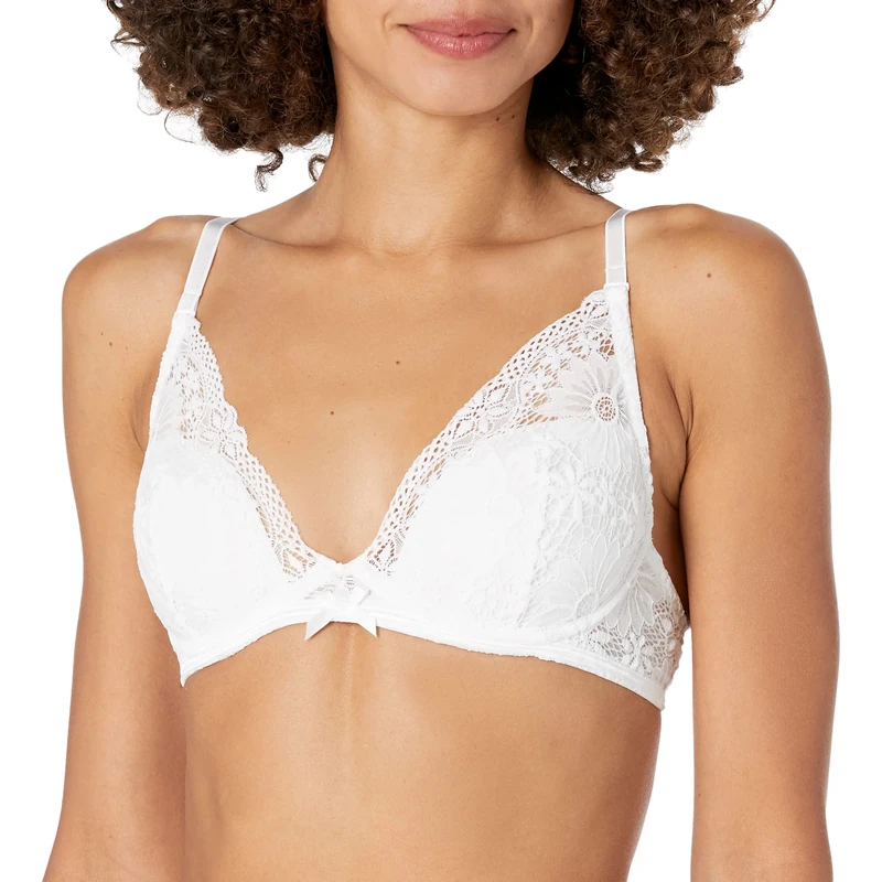 Cosabella Women's Campania Lined Bra, White/White, 34DD