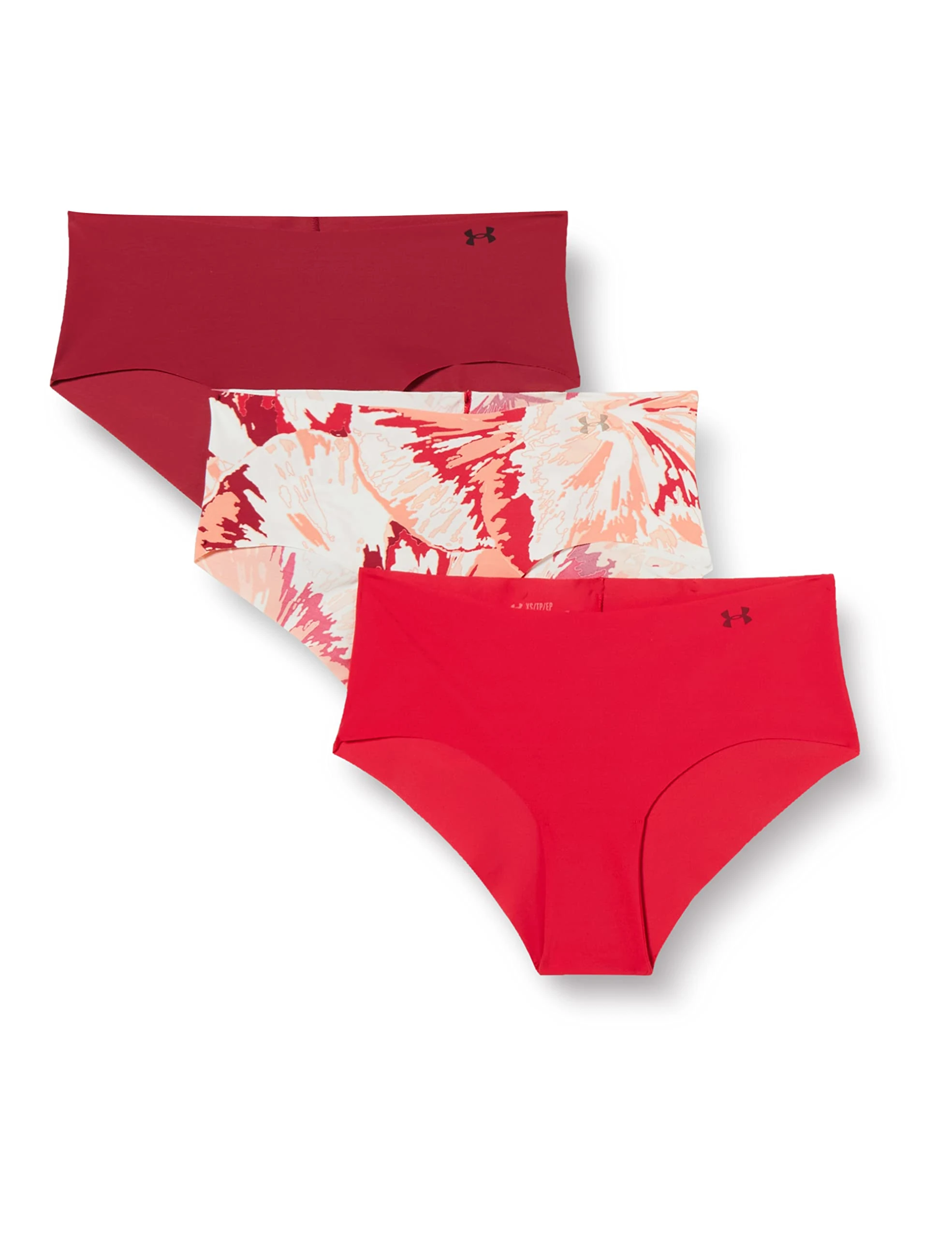 Under Armour Women's Hipster 3-Pack Printed Underwear, Knock Out (656)/Purple Switch, Small