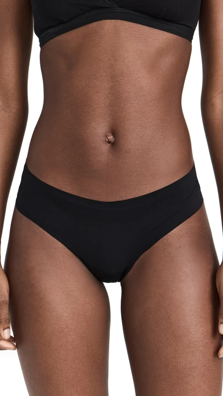 Cosabella Women's Free Cut Microfiber Thong Panties, Black, M-L