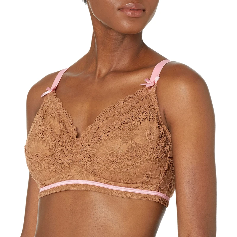 Cosabella Women's Campania Curvy Bralette Bra, TRE/Light Fuchsia, XS