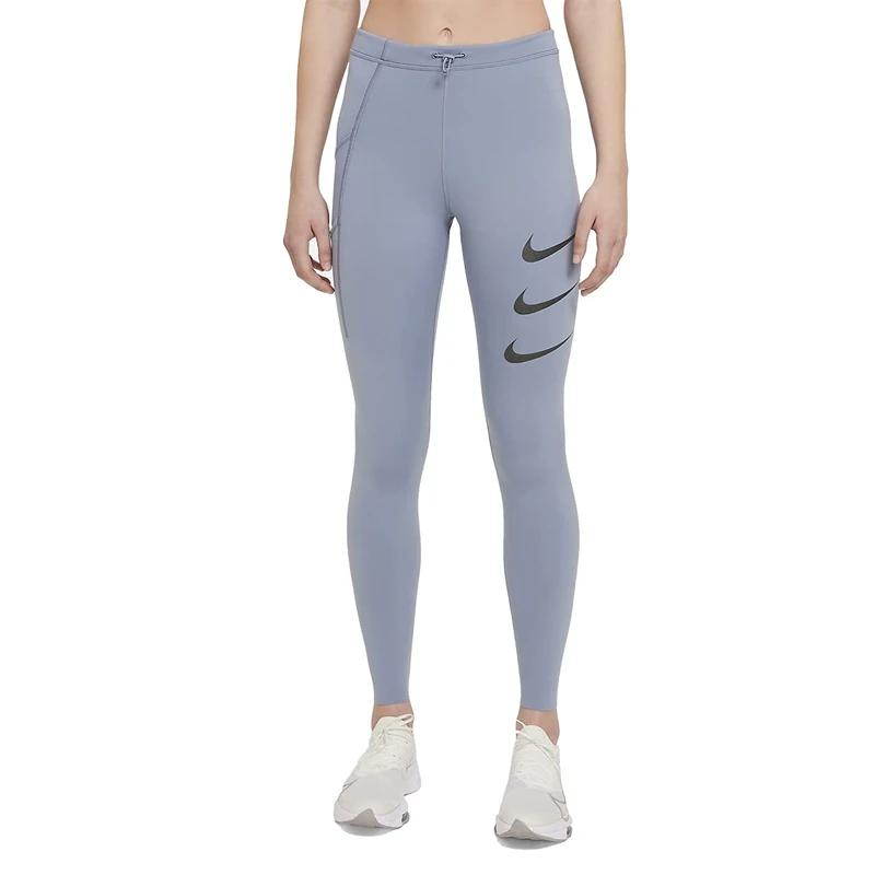 Nike Women's Run Devision Epic Luxe Hbr Leggings, Ashen Slate/Black, M