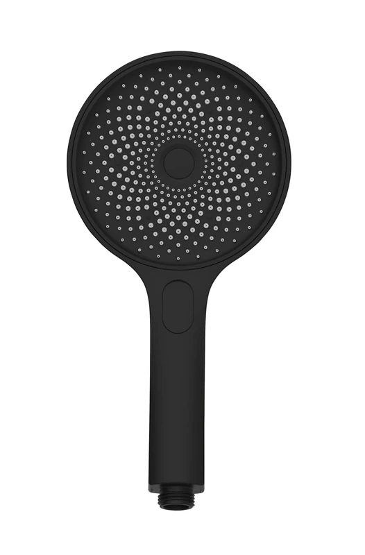 WENKO Softwater Shower Head Matte Black Universal Hand Shower with 324 Nozzles and 3 Jet Types