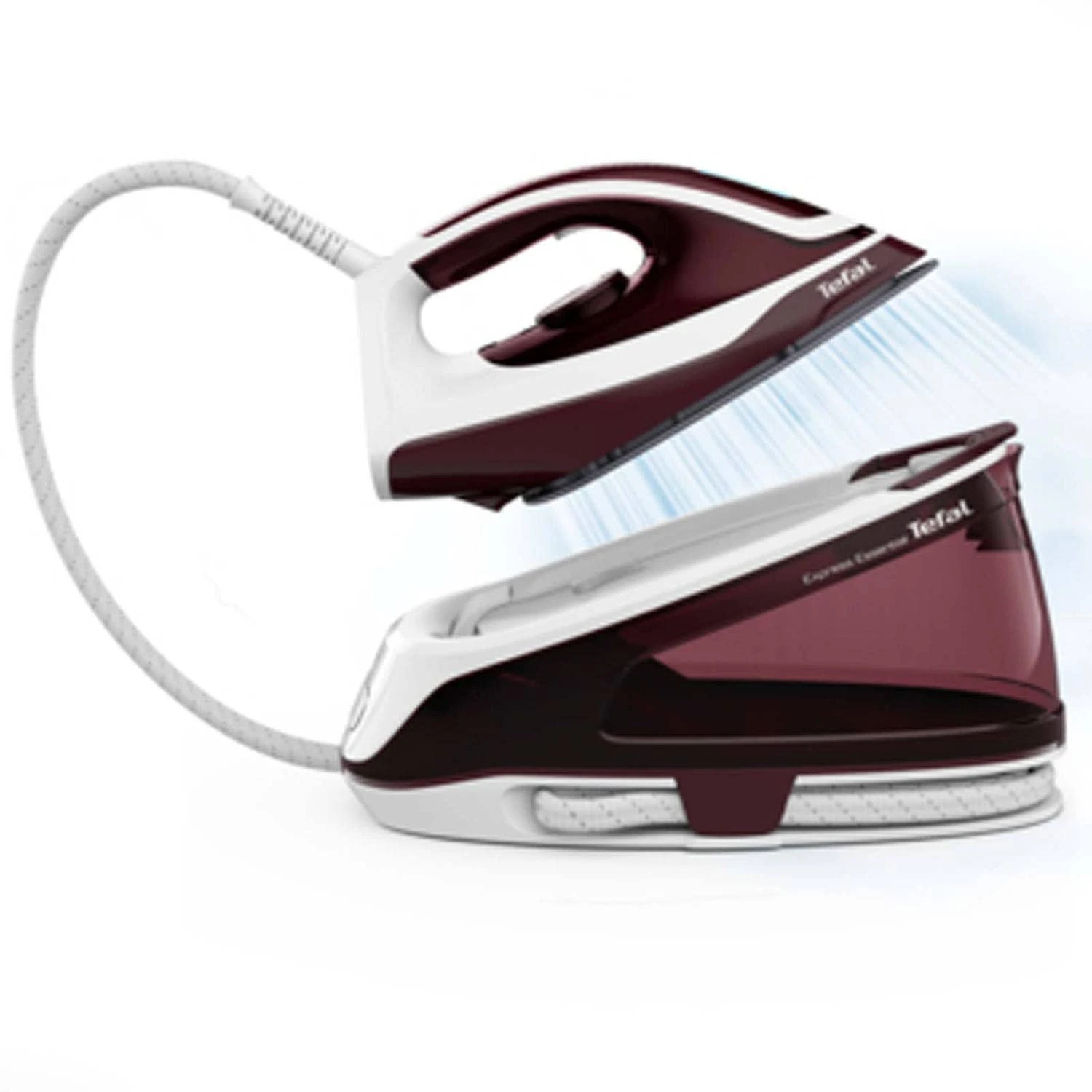 Tefal Express Essential Steam Ironing Station, up to 320 g/min Steam Boost, Short Heating Time, 2,200 Watt Power, Energy Saving Function, 1.4 Litre Water Tank, Ergonomic Handle, Anti-limescale System