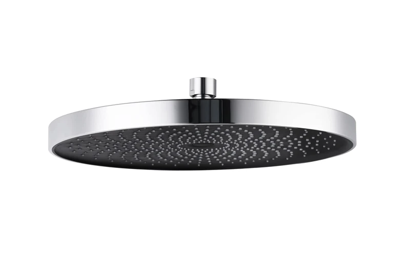 WENKO Softwater Chrome/Black Universal Shower Head with 416 Nozzles