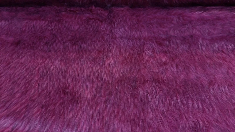Super Luxury Faux Fur Fabric Material - Bologna Fuchsia, 1Mtr - 150cm x 100cm