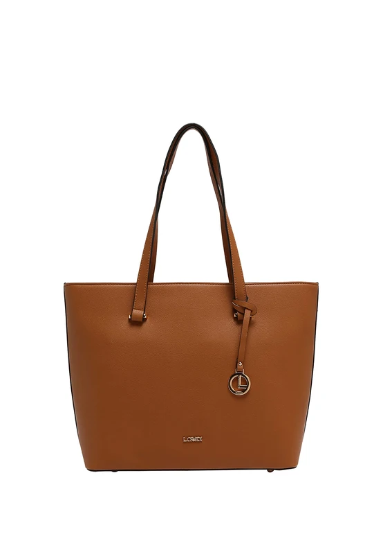 L.CREDI Women's FLIPPA Handbag, Cognac, brown, One size