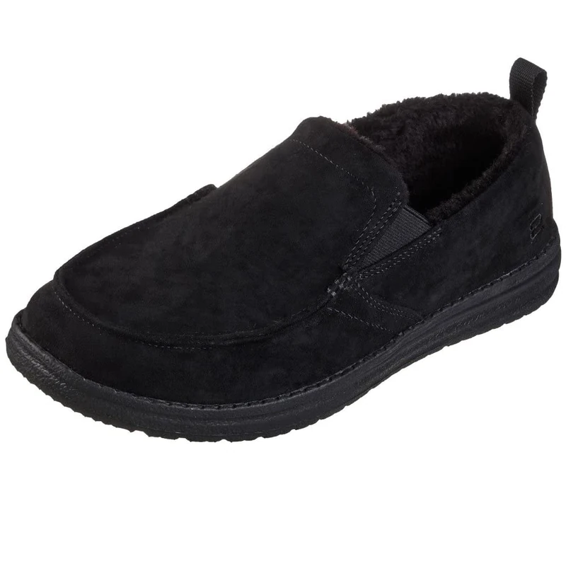 Skechers Men's MELSON Willmore Slipper, Black Microfiber, 6 UK