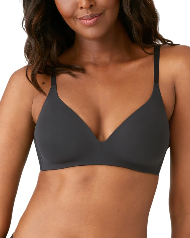 Wacoal Women's Comfort First Lightly Padded Mid Coverage Wire Free T-Shirt Bra, 856339, Opaque, Black, 38B
