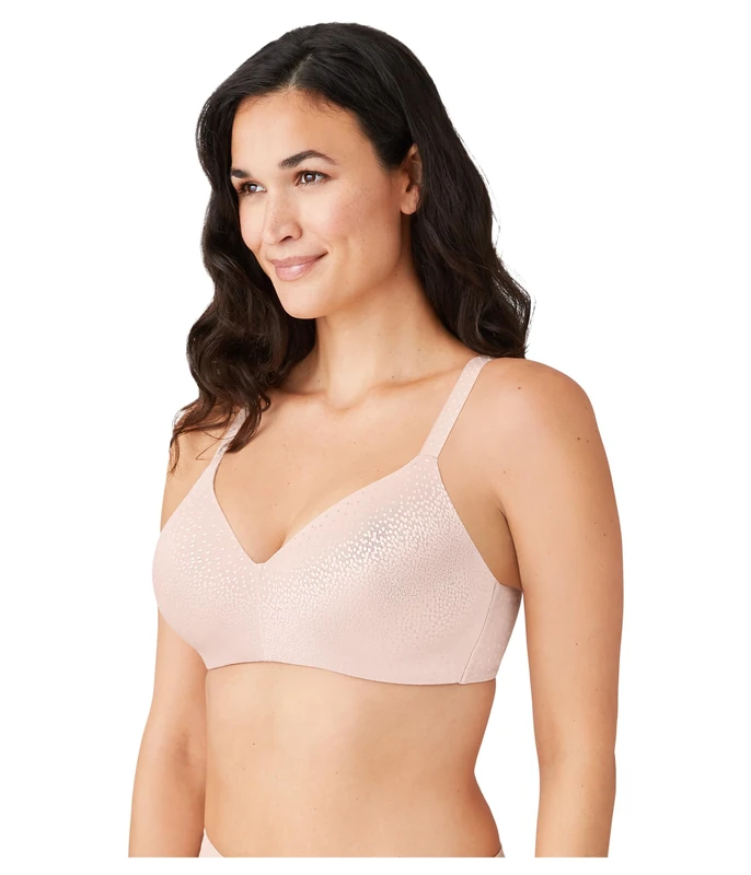 Wacoal Women's Back Appeal Wirefree T-Shirt Bra, Rose Dust, 34D
