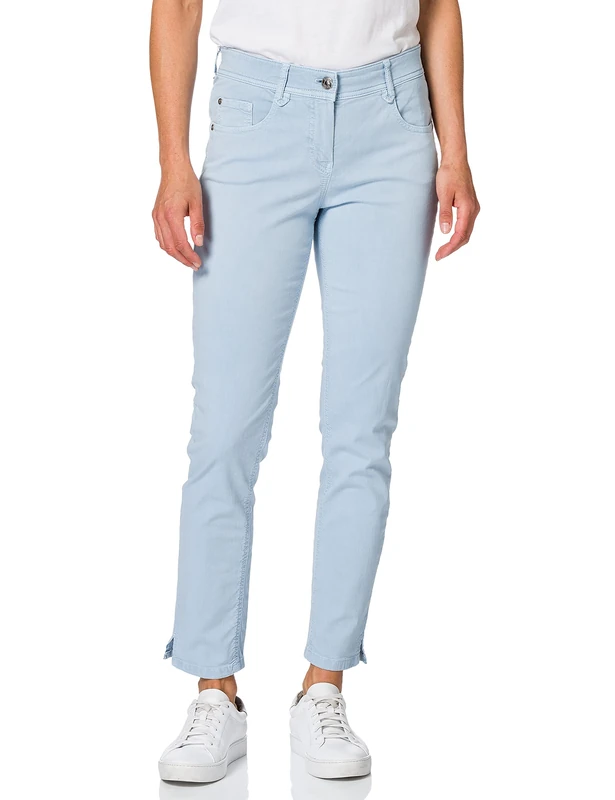 Atelier GARDEUR Women's Summer Trousers, Blue, 12/Slim