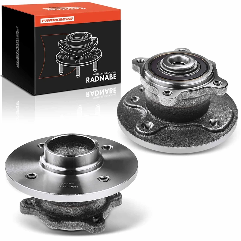 Frankberg 2x Wheel Bearing Hub Wheel Hub Rear Axle Compatible with M.i.n.i R50 R53 Cooper One All Engines 2001-2006 M.i.n.i Cabriolet R52 Cooper One All Engines 2004-2006 Replace# 33416756830
