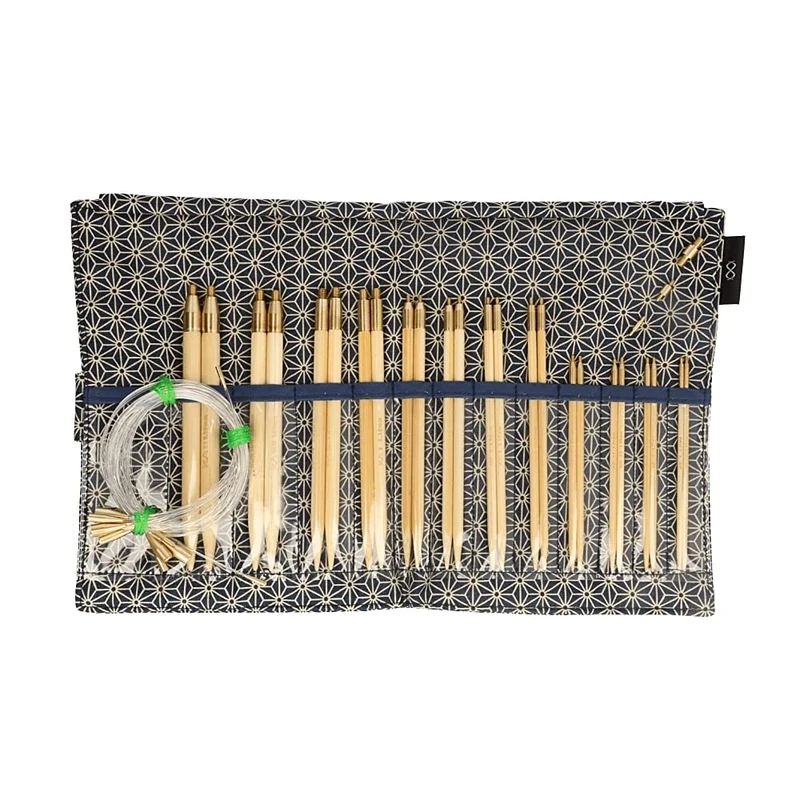 Seeknit Circular Knit Set, Bamboo, Blue, Standard