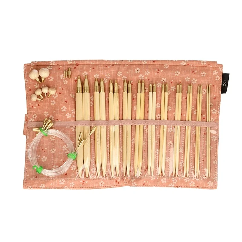 Seeknit Circular Knit Set, Bamboo, Pink, Standard