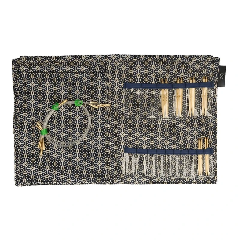 Seeknit KA57834-11 Circular Knitting Set, Bamboo, Blue, SH