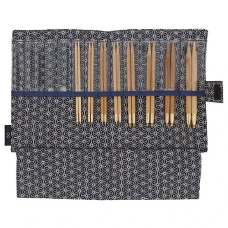 Seeknit Circular Knitting Needles Set, Bamboo, Blue, Kleine