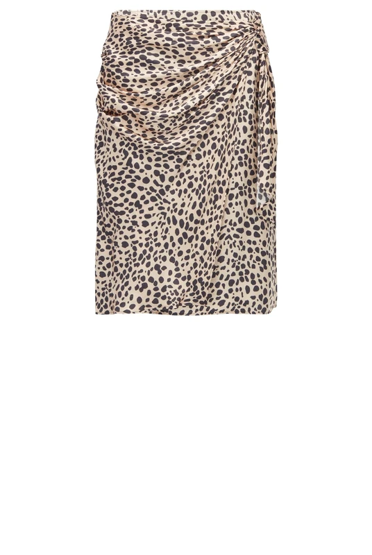 BOSS Womens C Vedina Wrap-Effect Skirt with Animal Print - Image 1