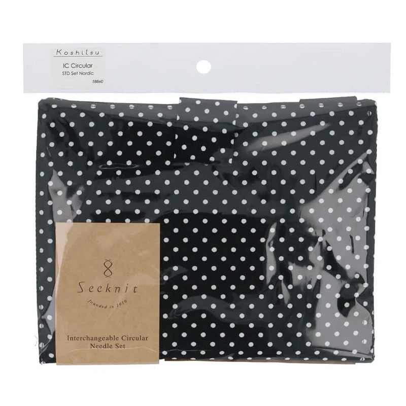 Seeknit - Seeknit Koshitsu Bamboo Black Interchangeable Circular Knitting Needles Set - 1 Set