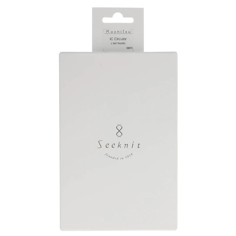 Seeknit KA58870 Circular Knitting Needles Set, Bamboo, White, Large