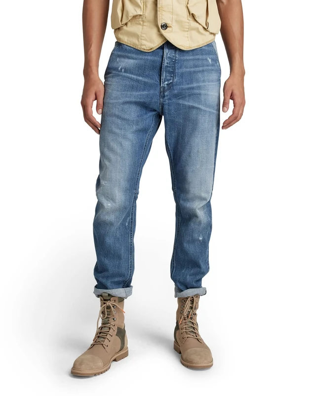 G-Star Men's Grip 3D Relaxed Tapered Jeans, Blue (faded hague blue destroyed D19928-C779-C764), 29W / 34L