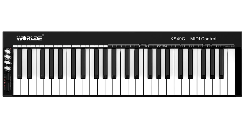 WorldE KS49C - Midi keyboard with 49 keys and USB