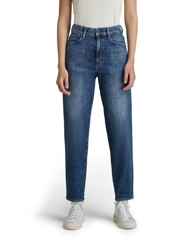 G-Star Women's Janeh Ultra High Mom Ankle Jeans, Blue (faded santorini D16083-C911-C767), 26W / 32L