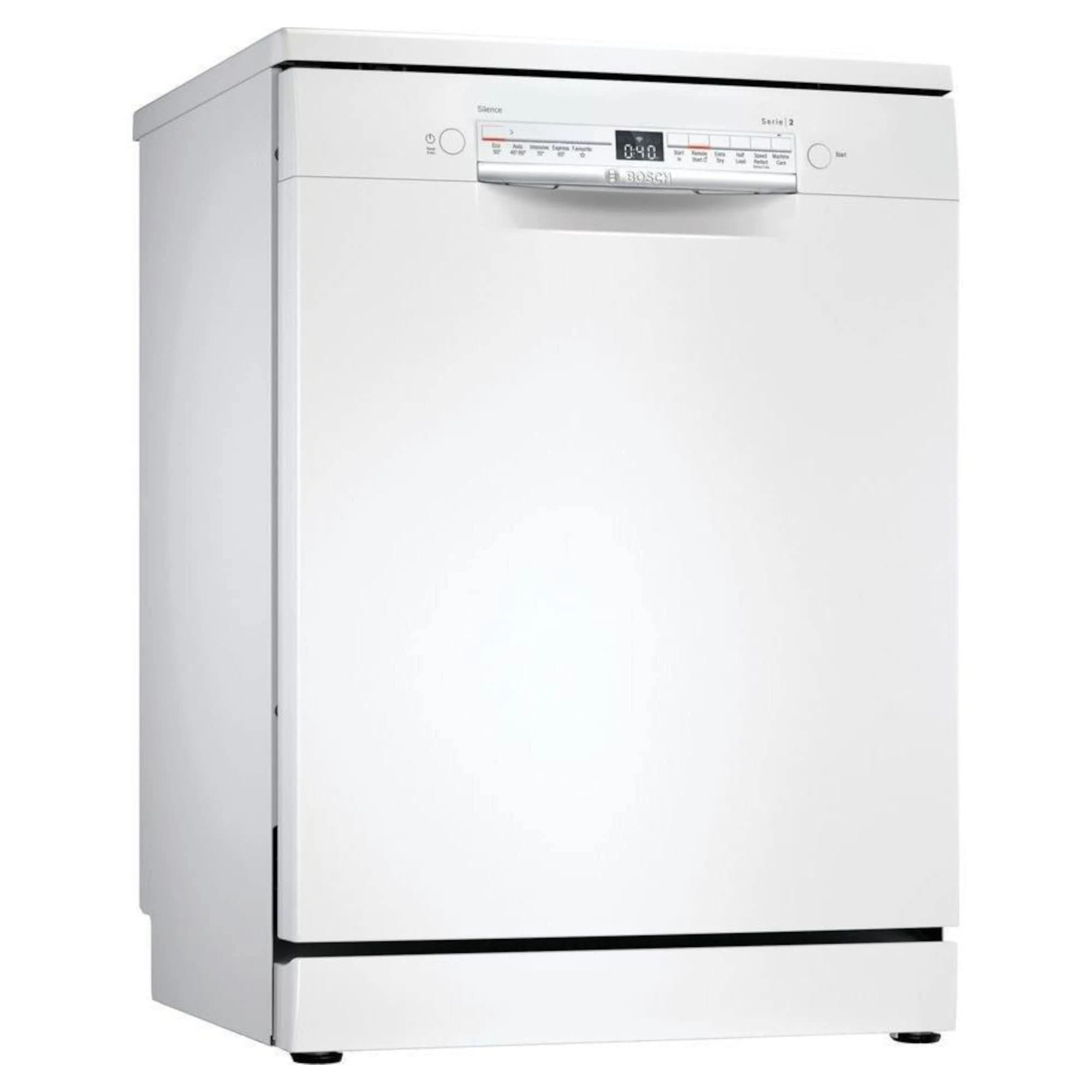 Bosch Home & Kitchen Appliances Bosch SMS2ITW41G Dishwasher, 12 place settings, Silence on Demand, ExtraDry, White, Freestanding