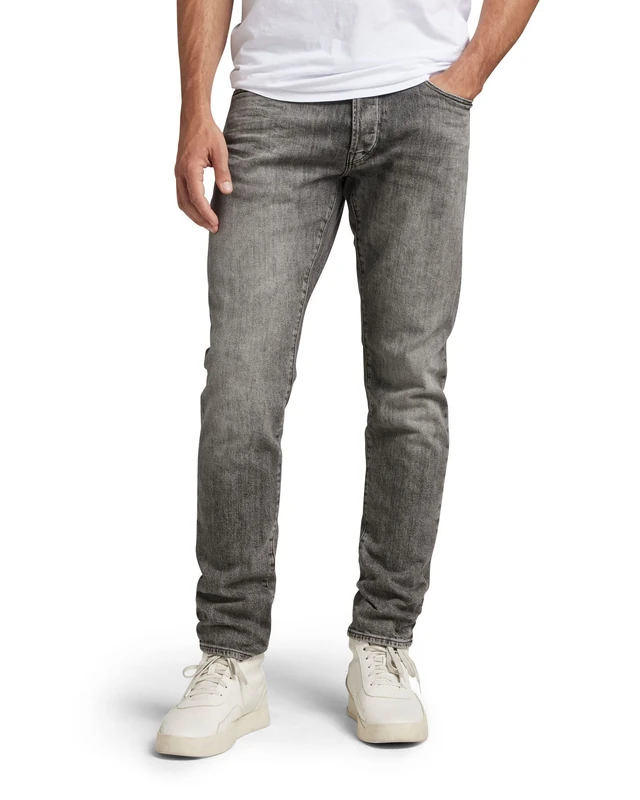 G-Star Men's 3301 Slim Fit Jeans, Grey (faded carbon 51001-C909-C762), 36W / 32L