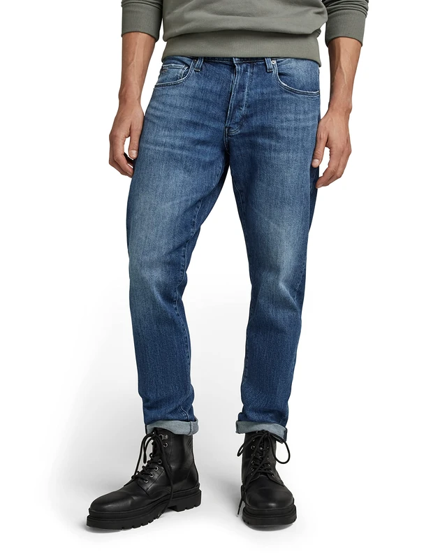 G-Star Men's 3301 Regular Tapered Jeans, Blue (faded santorini 51003-C911-C767), 33W / 34L - Image 1