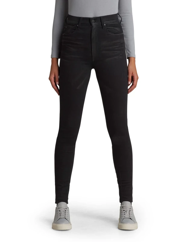 G-Star Women's Kafey Ultra High Skinny Jeans, Black (jet black scar restored D15578-C910-C769), 30W / 34L
