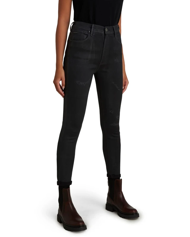 G-Star Women's Kafey Ultra High Skinny Jeans, Grey (magma cobler restored D15578-B964-C789), 28W / 30L