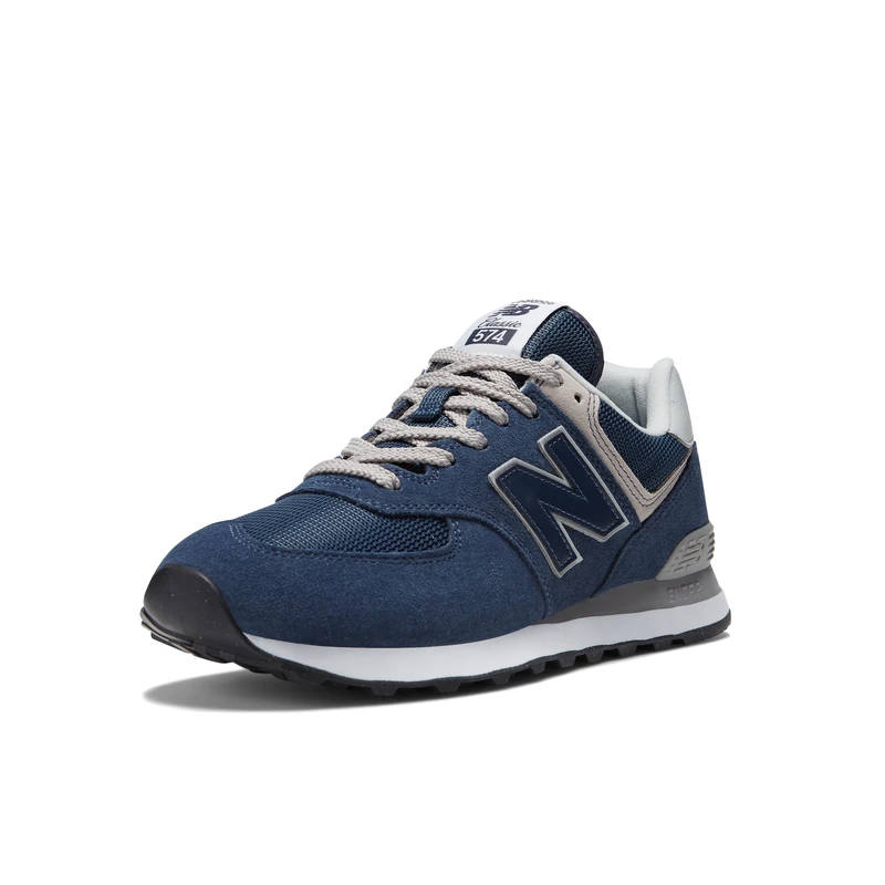 New Balance Mens NB 574 Sneakers - Navy Blue - Size 8 UK - Image 1
