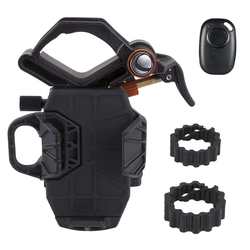 Celestron 81057 NexYZ DX 3-Axis Smartphone Adapter Kit with Bluetooth Shutter Remote - Capture Images and Video Through Your Telescope, Spotting Scope, Binoculars, Monocular and Microscope, Black