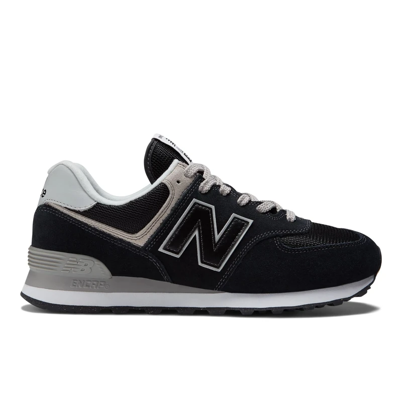 New Balance 574v3, Sneaker, Men's, Black, 3.5 UK
